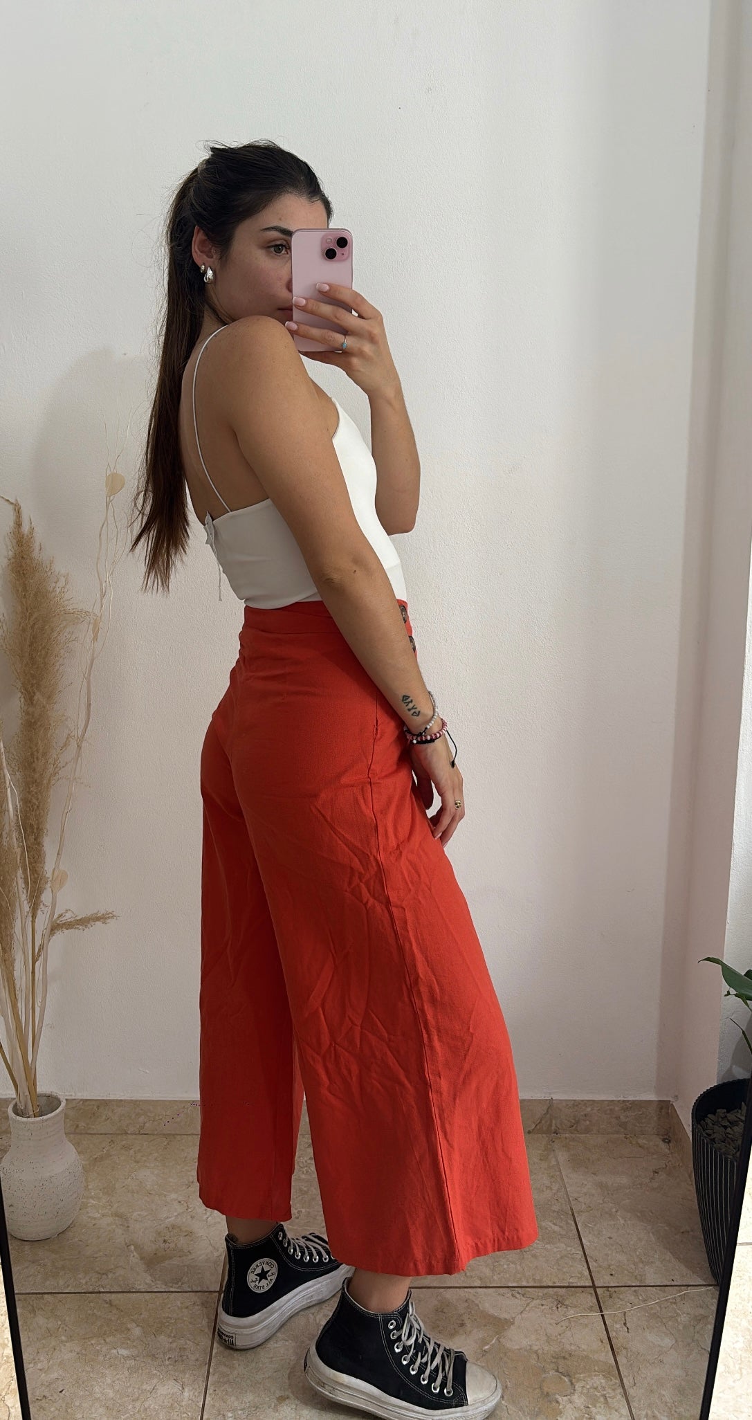 Palazo naranja indian talle XS