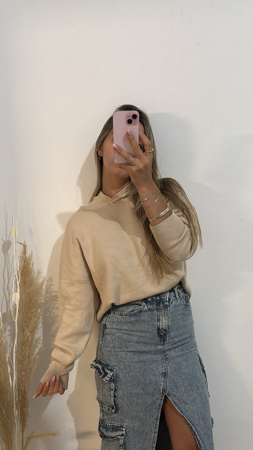 Canguro beige talle L