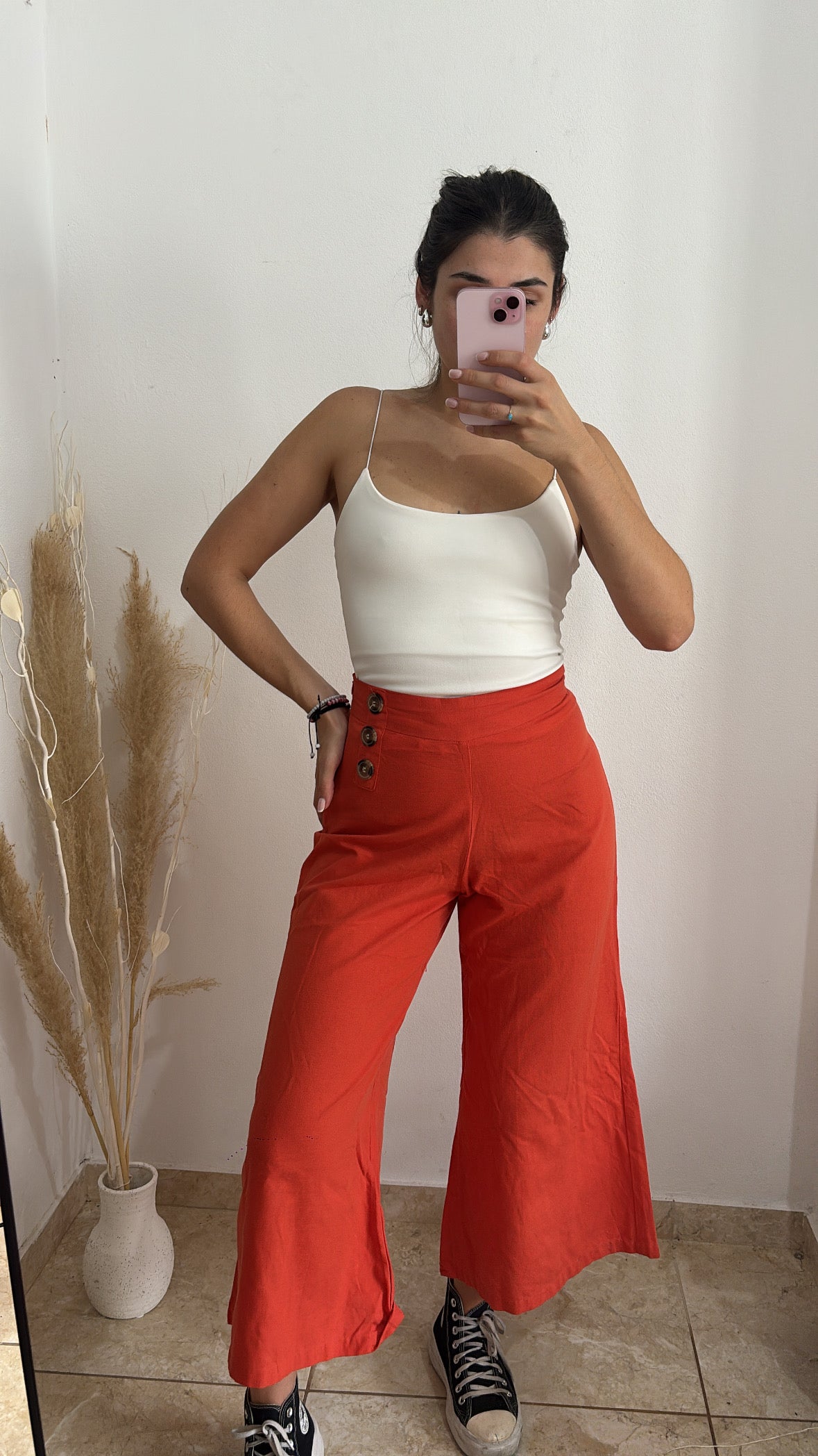 Palazo naranja indian talle XS