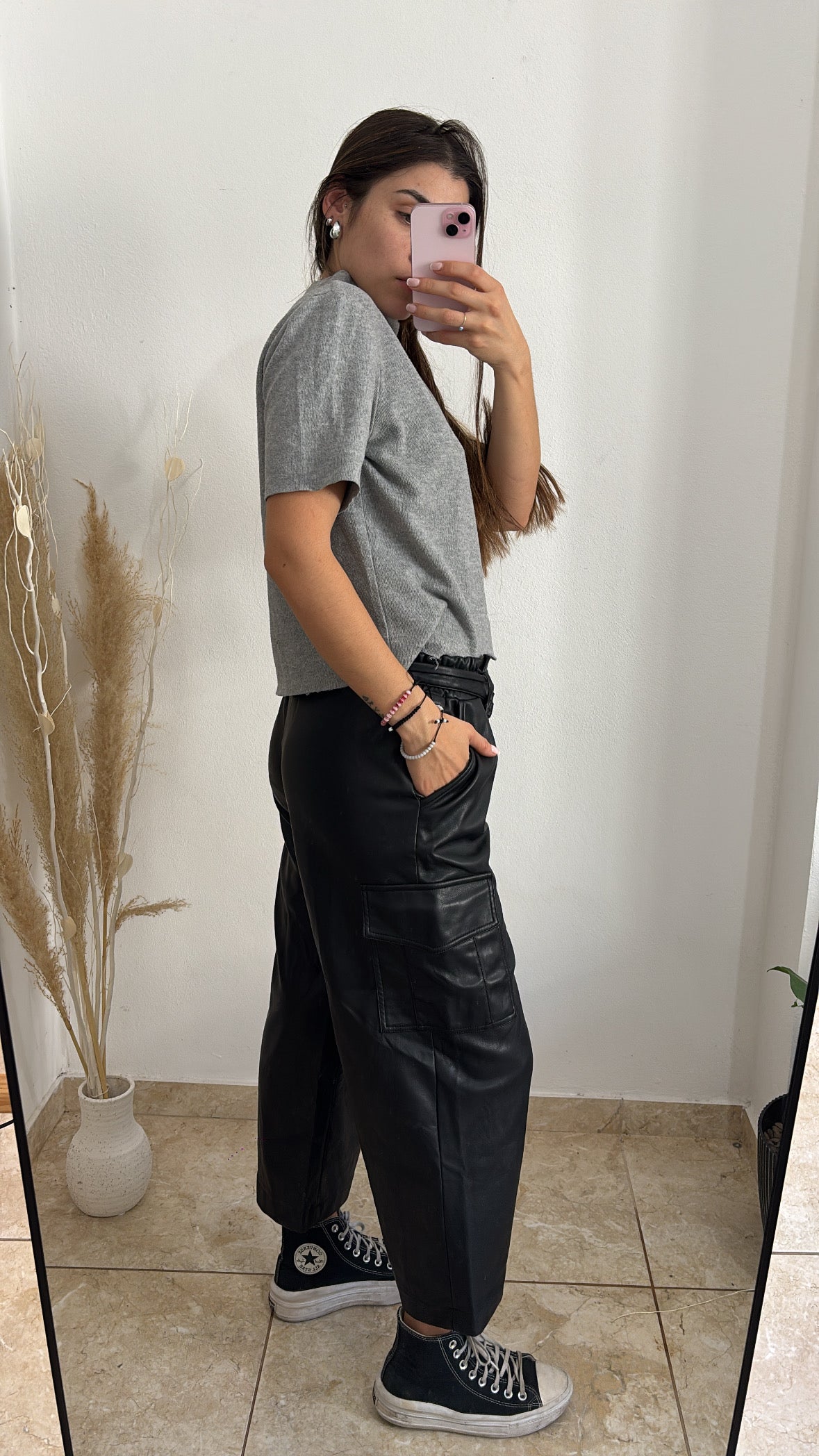 Pantalon Engomado ancho talle 42