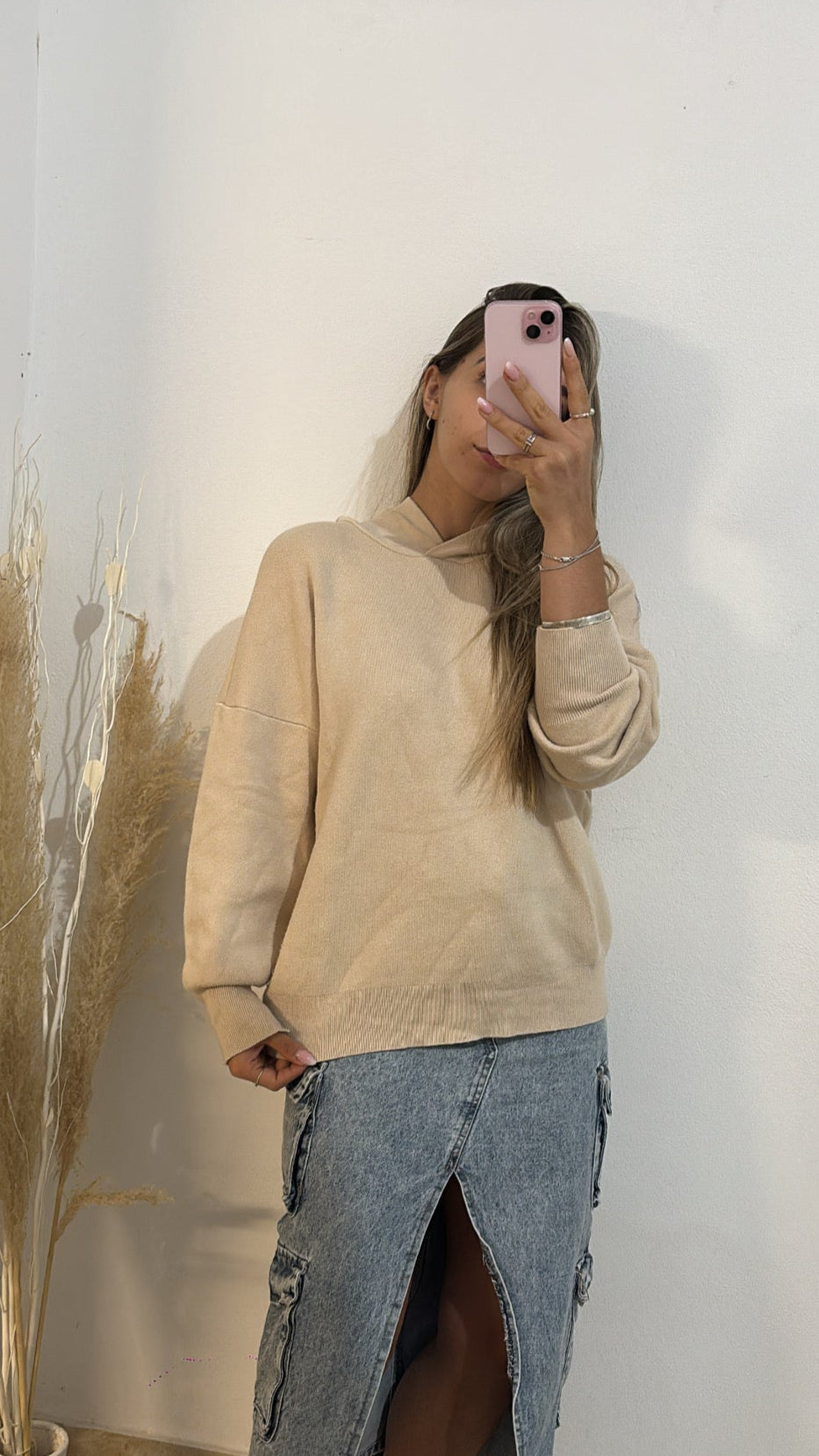 Canguro beige talle L