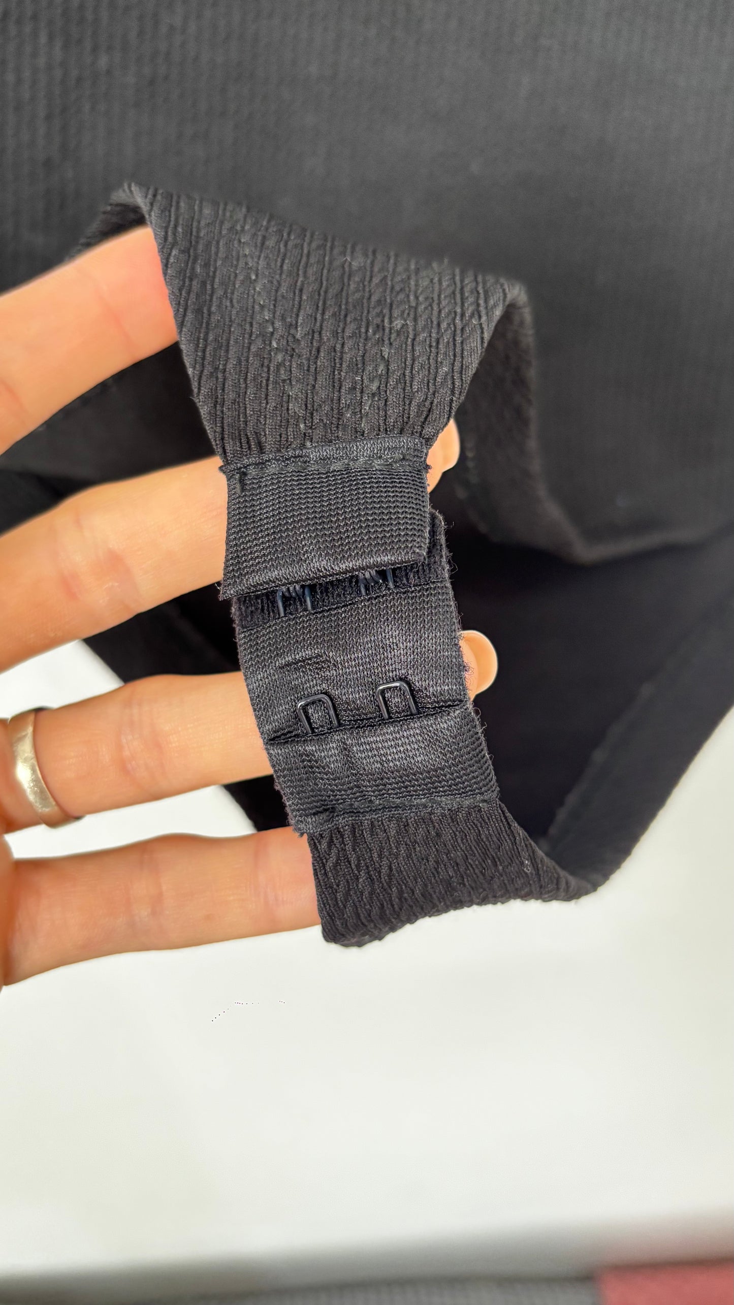 Body manga corta negro talle M