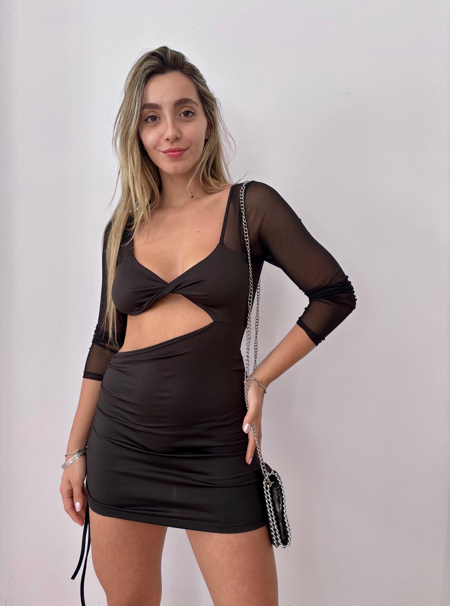 Vestido negro talle S