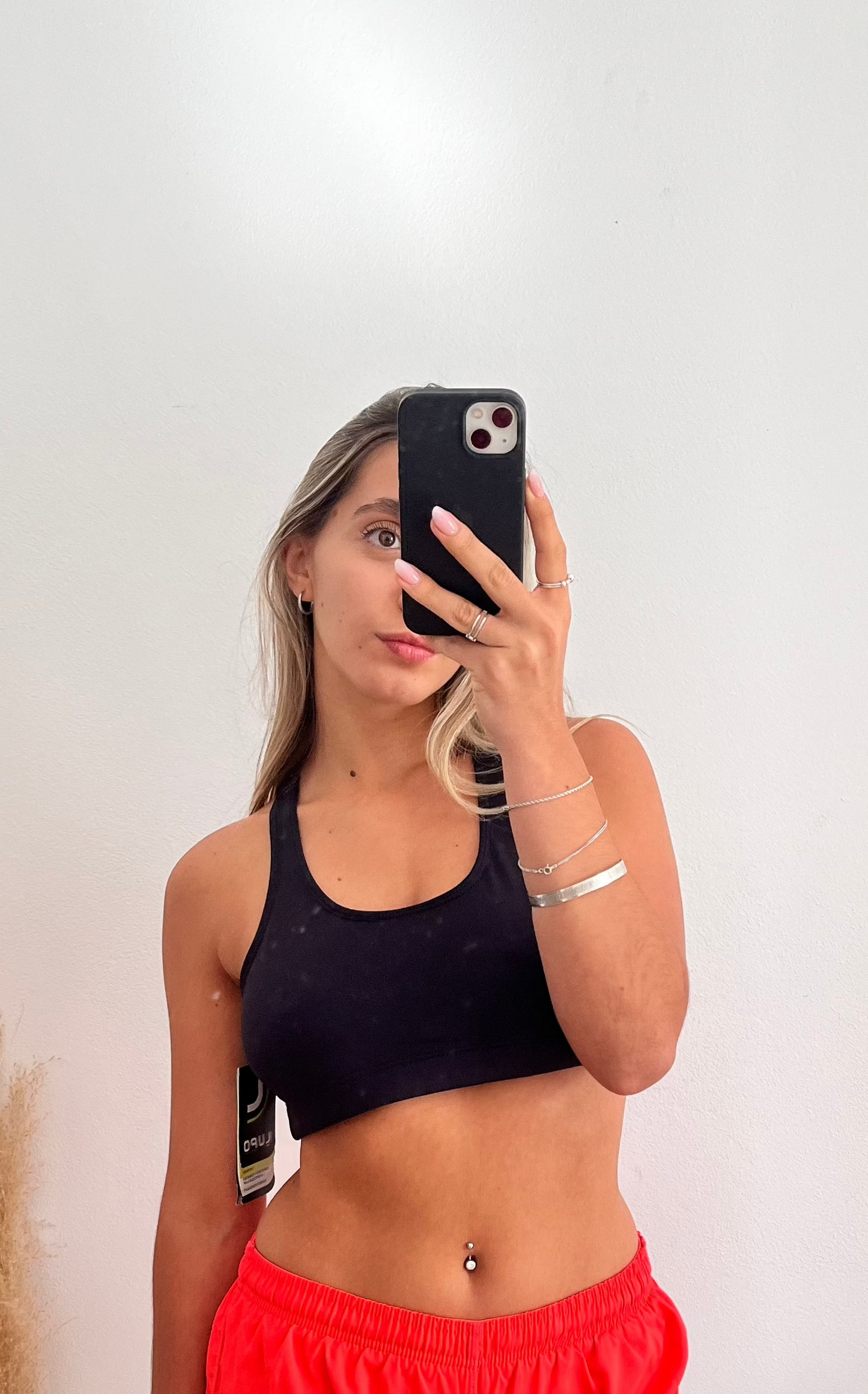 Top negro LUPO talle L NUEVO