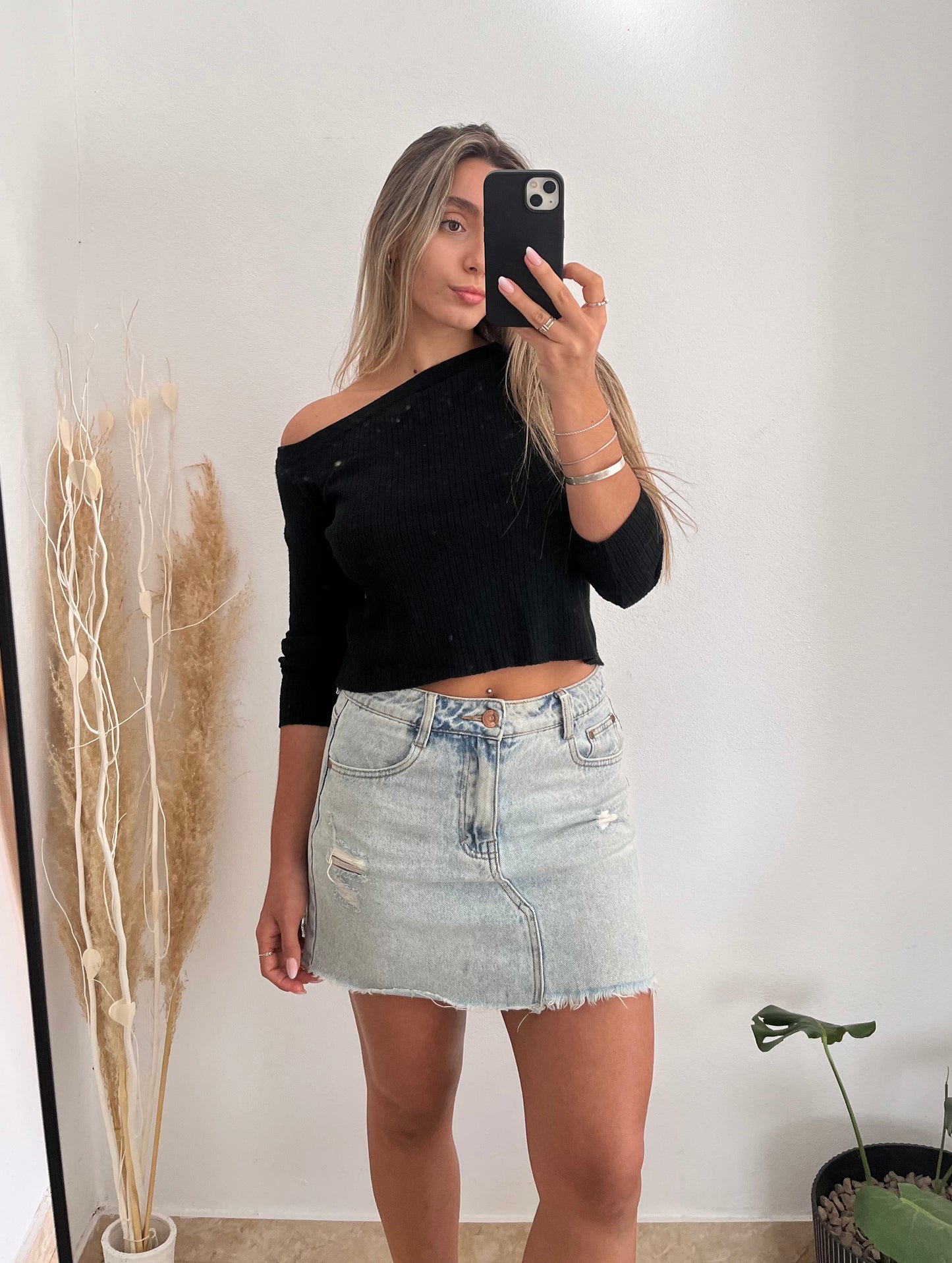 Pollera de jeans RUSTY talle S
