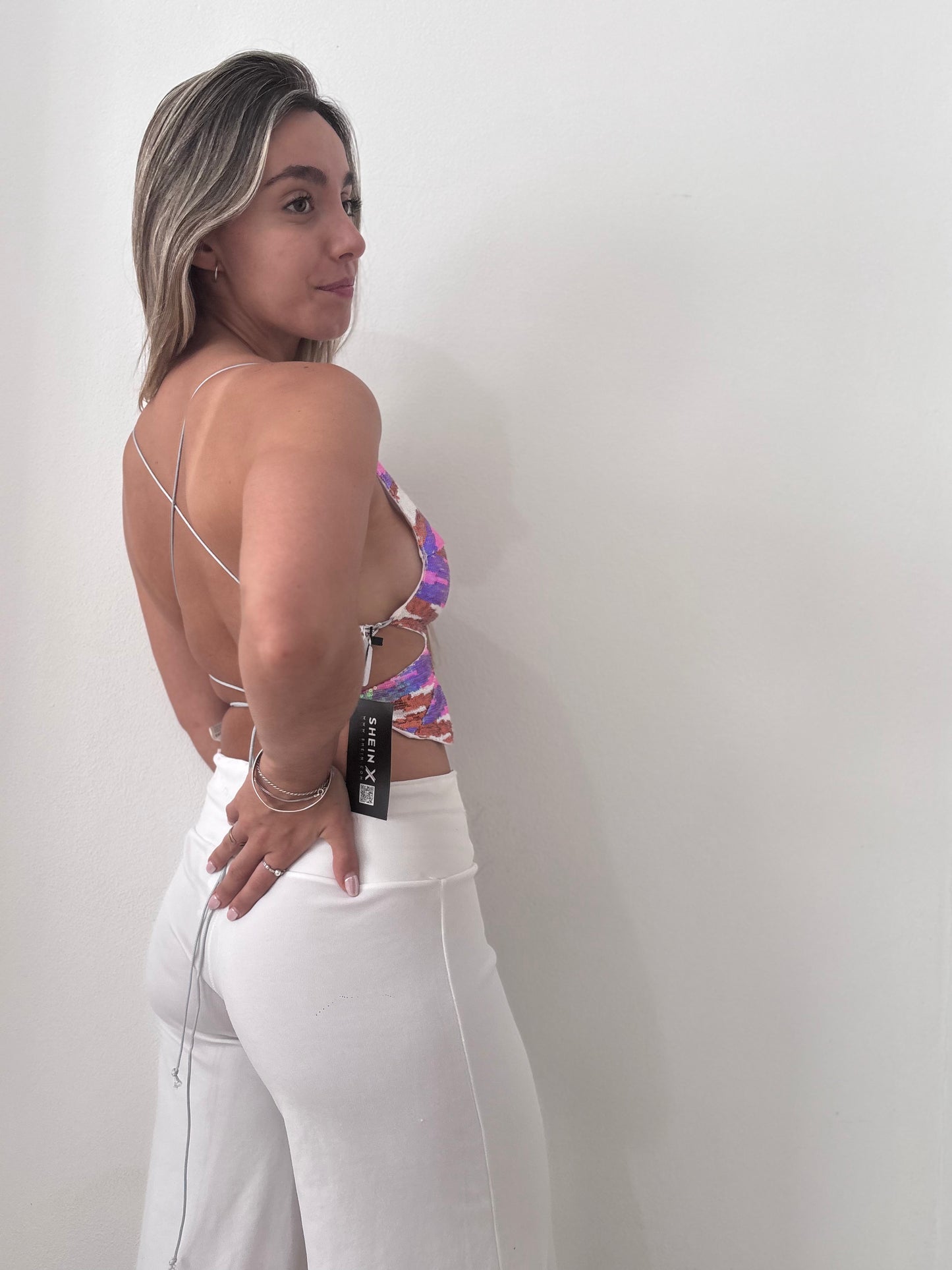 Palazo blanco playero talle M
