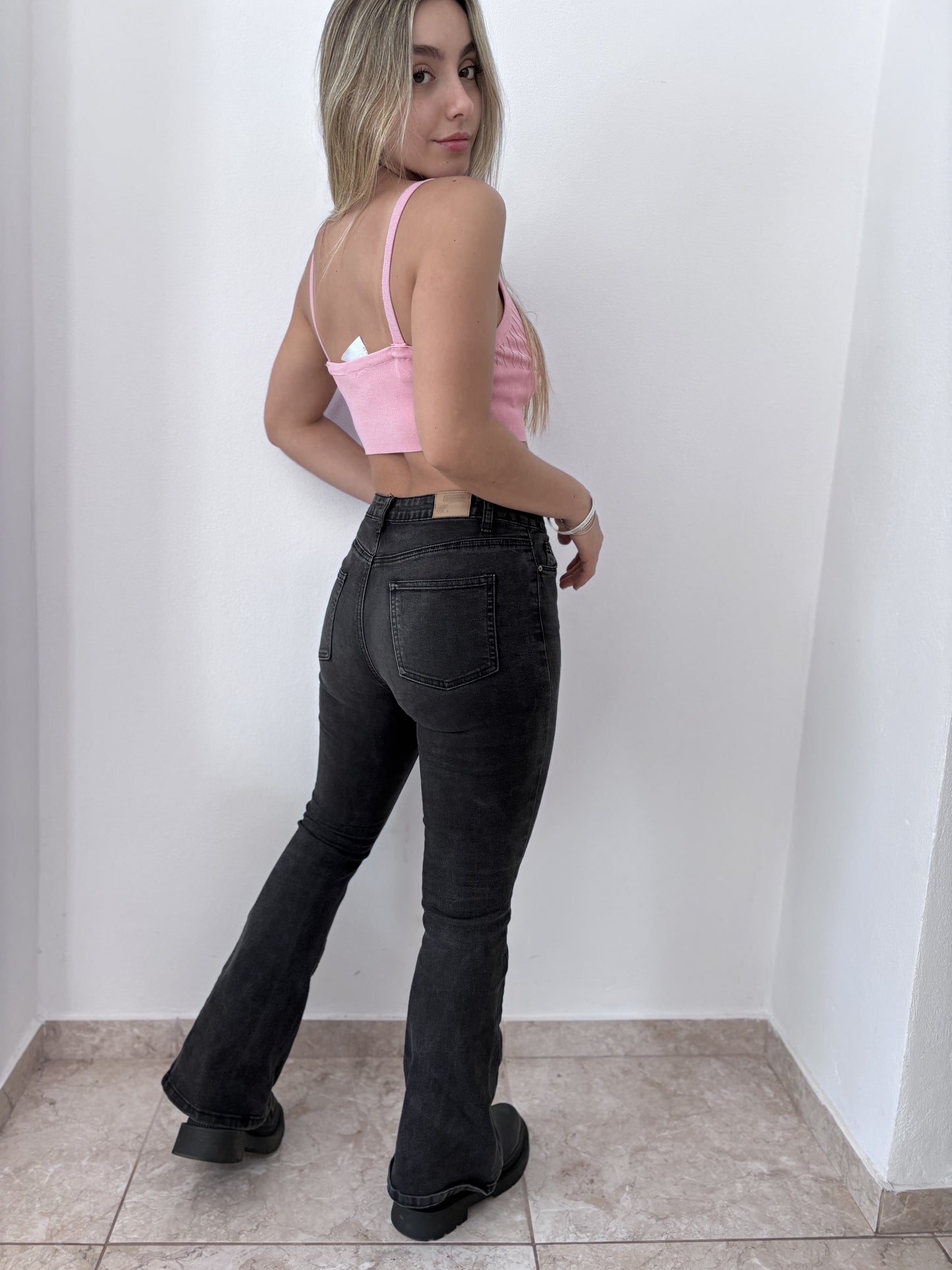 Top rosado talle M