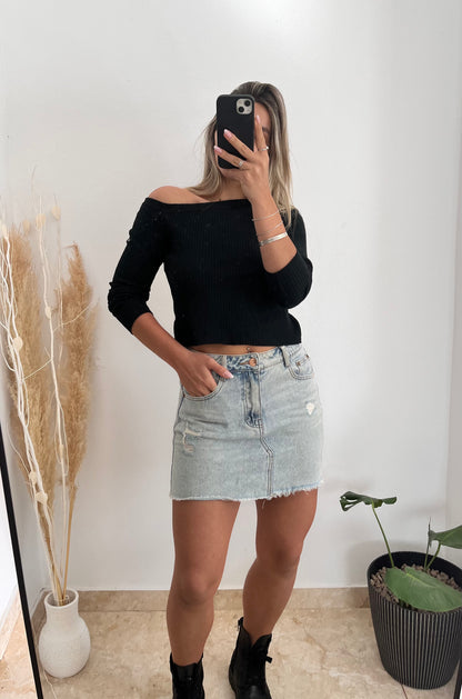 Pollera de jeans RUSTY talle S